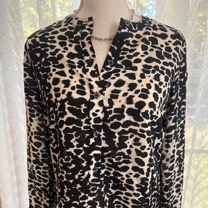 DKNY Animal Print Blouse